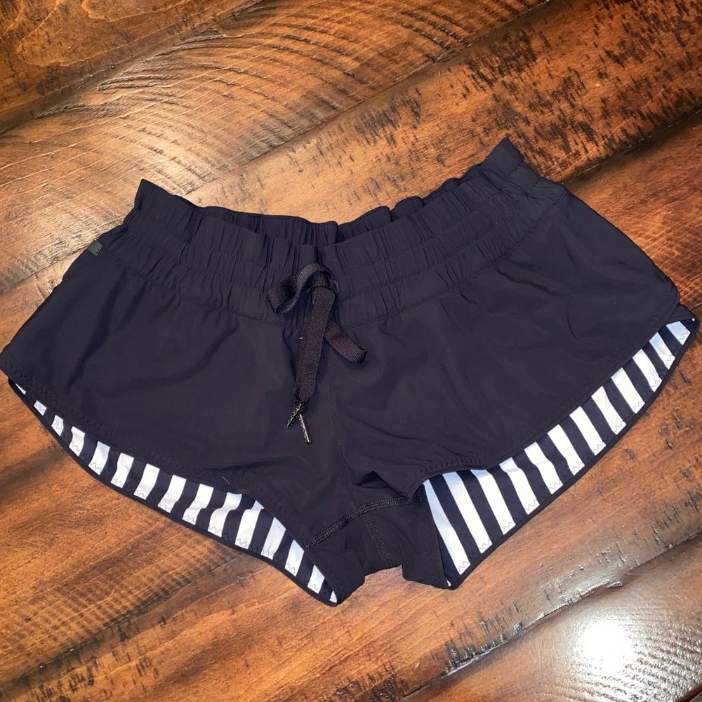 Lululemon Athletica Black Hotty Hot Shorts